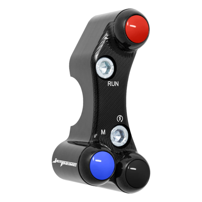 Lenkerschalter Superbike rechts JetPrime BMW S 1000 RR (19-26) JP SPDB 038M – für MoTeC-Dashboard, versetztes Lochbild