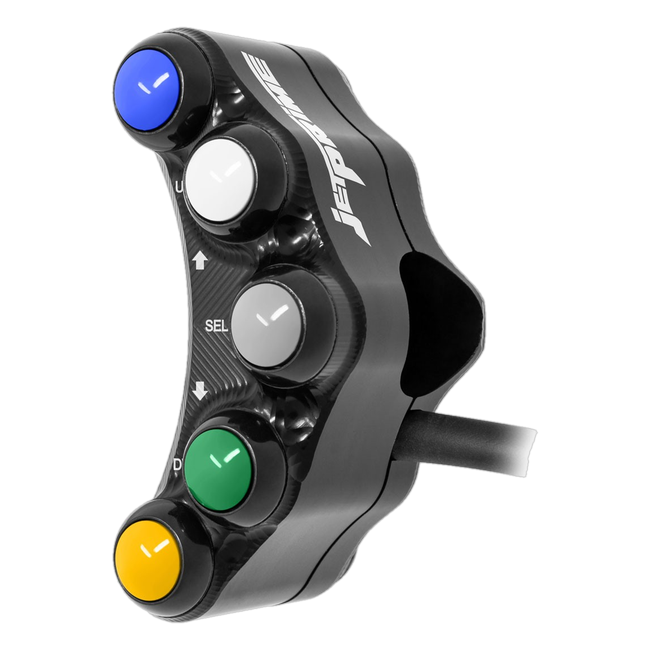 Lenkerschalter Sport links JetPrime Yamaha YZF-R1 / R1 Race (04-25) JP SPS 003 – für I2M-Dashboard