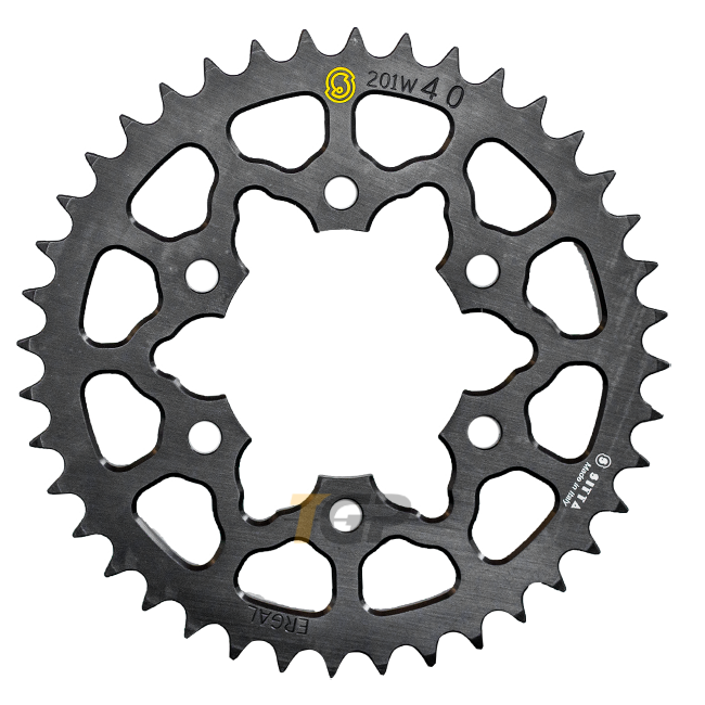 Sitta aluminijski lančanik Kawasaki ZX-10R/RR (04-26) (201W) – 37-47 zuba, 525 razmak 