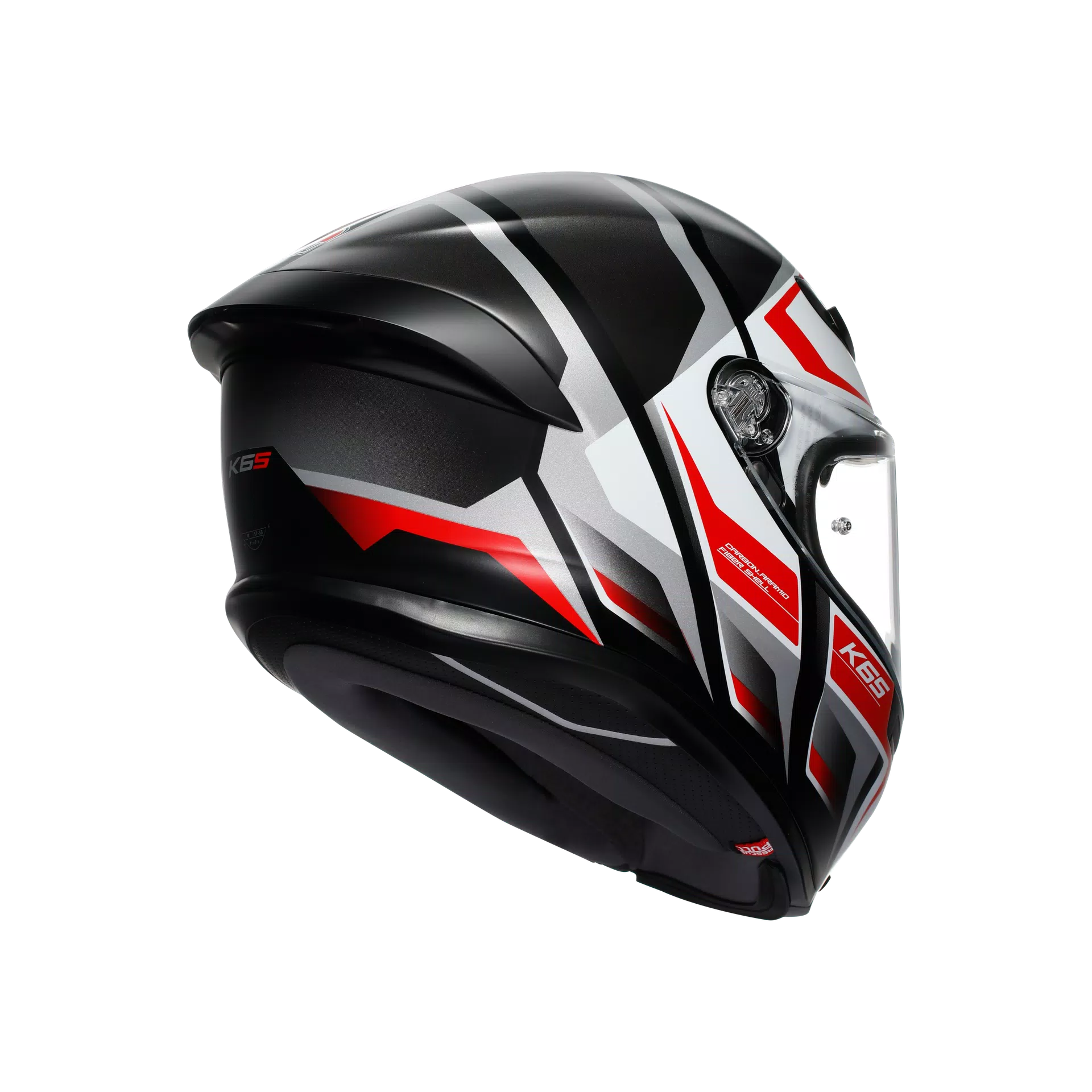 AGV K6 S kaciga Karve Matt Crna/Bijela/Crvena | 2118395001025 