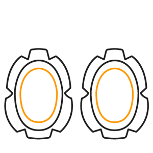 1x Klizači za koljena Flag Series Saltaire Škotska