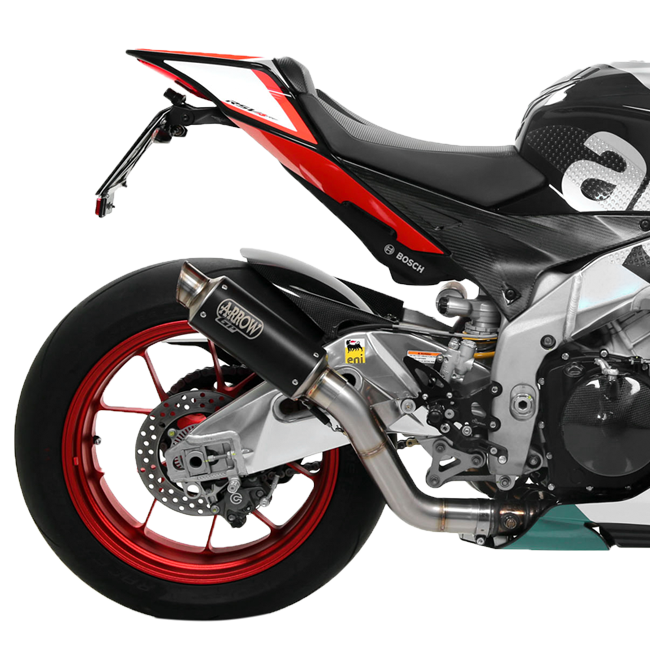 Arrow Slip-On Kit Dark GP2 nehrđajući čelik Aprilia RSV4/RR/RF (17-18) 71542GPI 