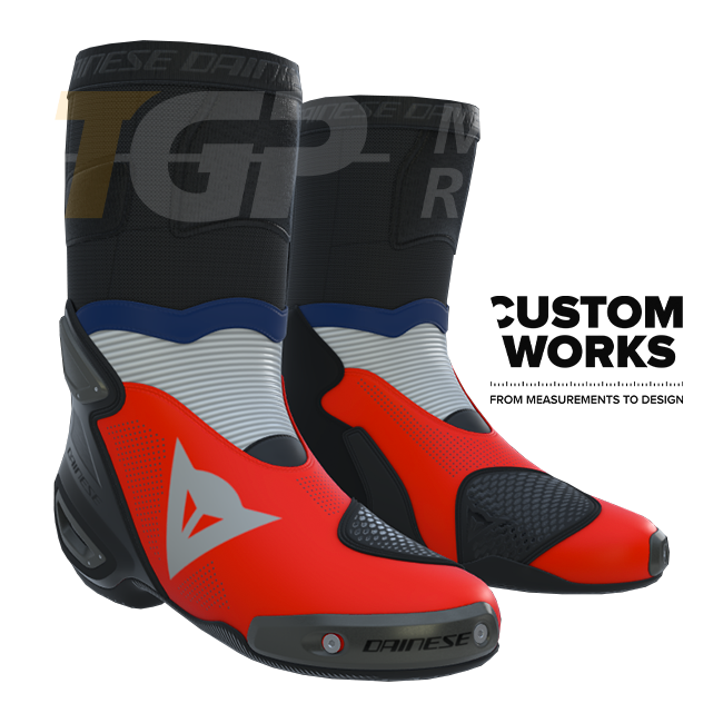 Dainese Axial 2 Air Racing i cestovne motociklističke čizme za muškarce | Francia Edition | Custom Works 