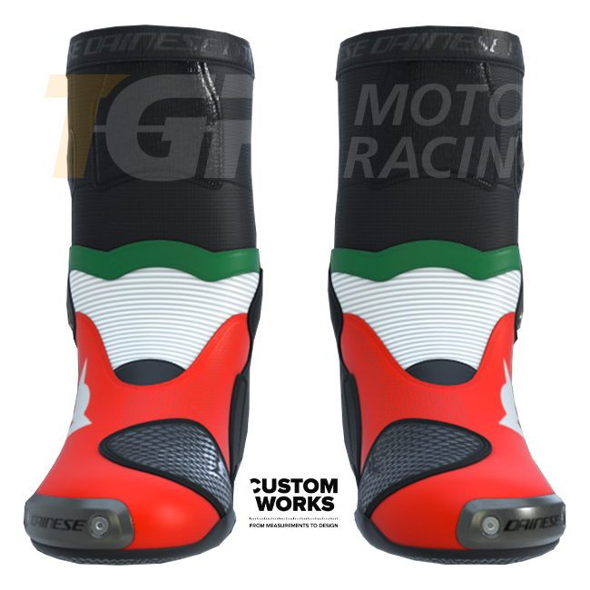 Dainese Axial 2 Air Racing und Straßen Motorradstiefel Herren | Italia Edition | Custom Works