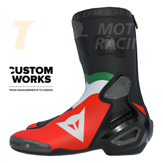 Dainese Axial 2 Air Racing und Straßen Motorradstiefel Herren | Italia Edition | Custom Works