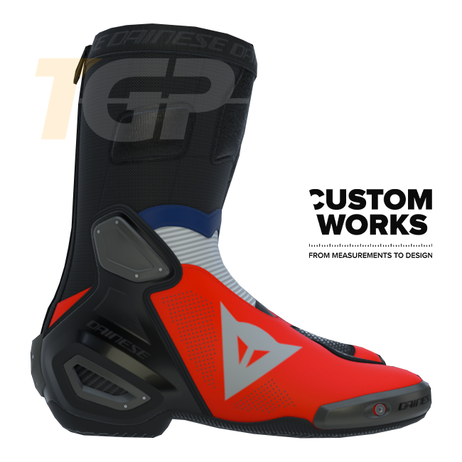 Dainese Axial 2 Air Racing i cestovne motociklističke čizme za muškarce | Francia Edition | Custom Works 