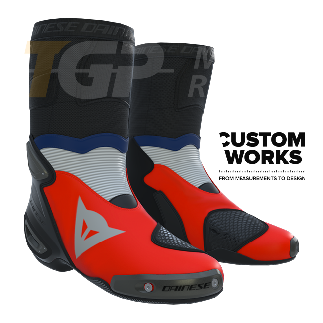 Dainese Axial 2 racing i cestovne motociklističke čizme za muškarce | Francia Edition | Custom Works 