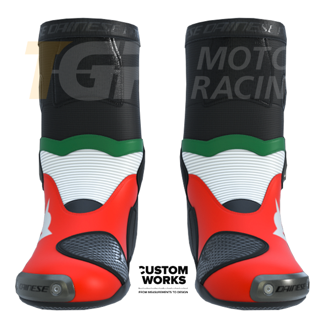 Dainese Axial 2 Racing i cestovne motociklističke čizme za muškarce | Italia Edition | Custom Works 