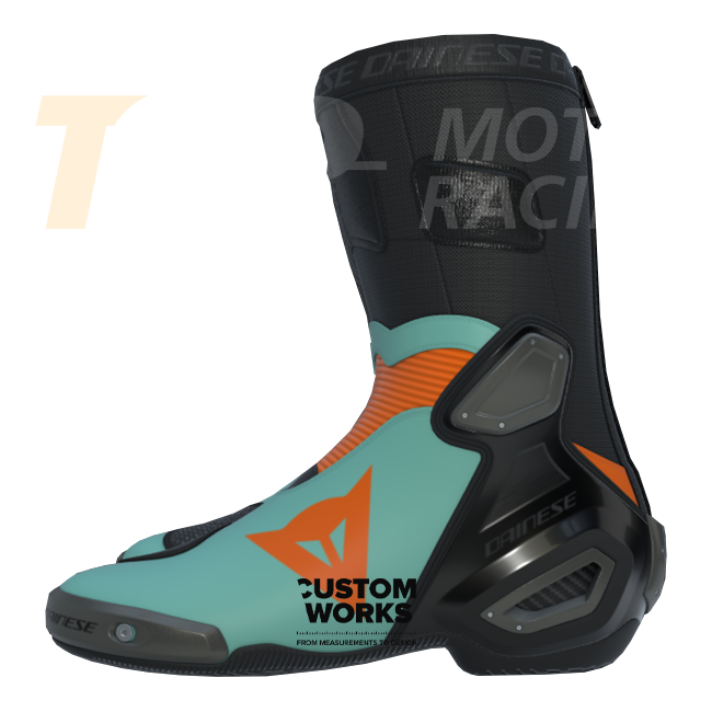 Dainese Axial 2 Racing i cestovne motociklističke čizme | Muškarci | Fluorot / Crno | Custom Works 