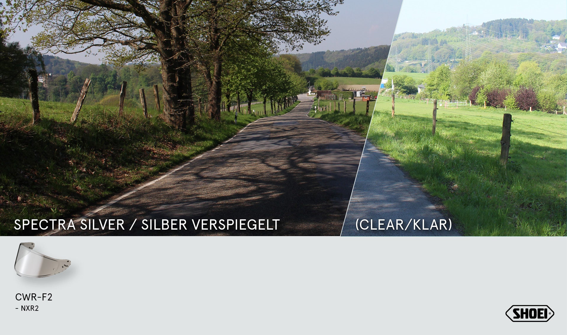 Shoei Vizir X-SPR PRO (CWR-F2PN) Srebrna Ogledalo 