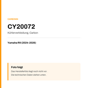 Kühlerverkleidung Carbon Carbonin Yamaha R9 (24-26) CY20072 — Platzhalter, Herstellerfoto folgt