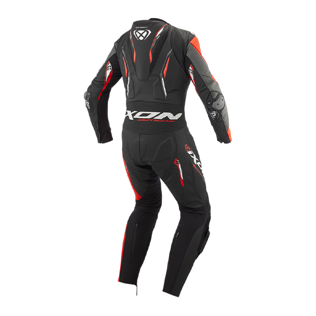 IXON Demonio kombinezon Kožno odijelo – Perforirano odijelo za utrke | Muškarci | Crveno/Crno/Bijelo 