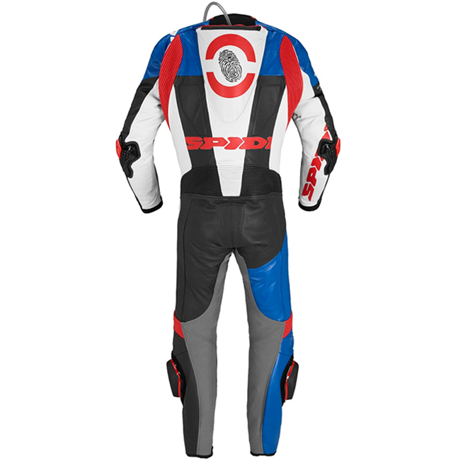 Spidi DP-Progressive Einteiler Lederkombi – Perforierter Rennanzug | Herren | Blau/Grau | Y161238