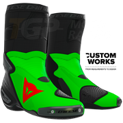 Dainese Axial 2 Air Racing i cestovne motociklističke čizme Franco Morbidelli Replica 2026 | Muškarci | Fluo zelena / Fluo crvena | Custom Works 
