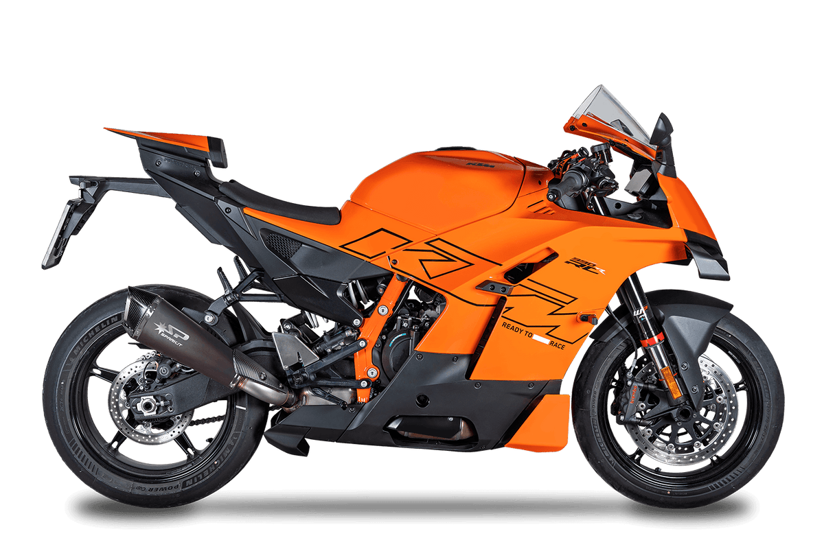 Spark Exhaust Slip-On Konix Evo Dark Euro 5+ Edelstahl KTM 990 RC R (25-26) GKT0121DOM