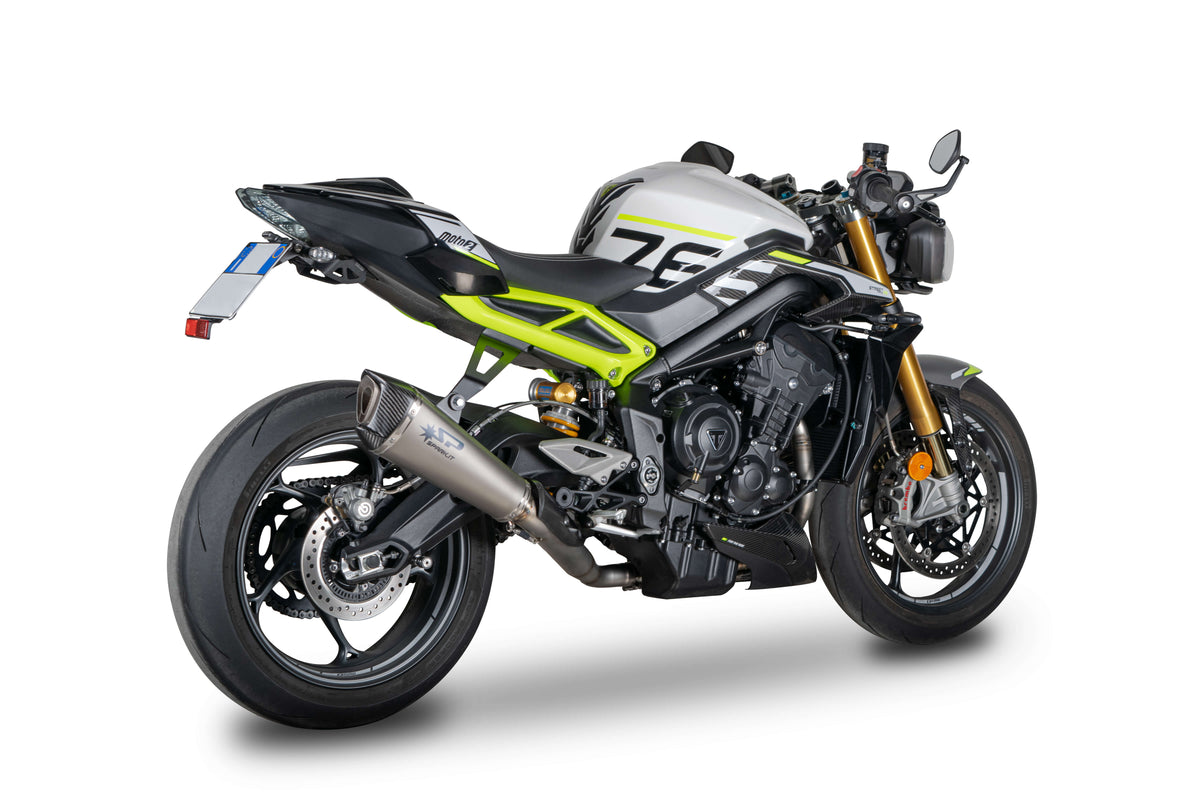 Spark Exhaust Verbindungsrohr Satz Konix Evo WSSP600 Replica Triumph Street Triple 765 R/RS (20-26) GTR0509T