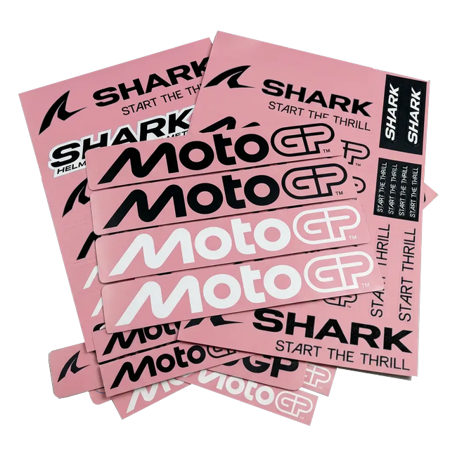 Shark Aeron GP FIM 2 MotoGP rot chrom DRU HE4180 — Bild 7