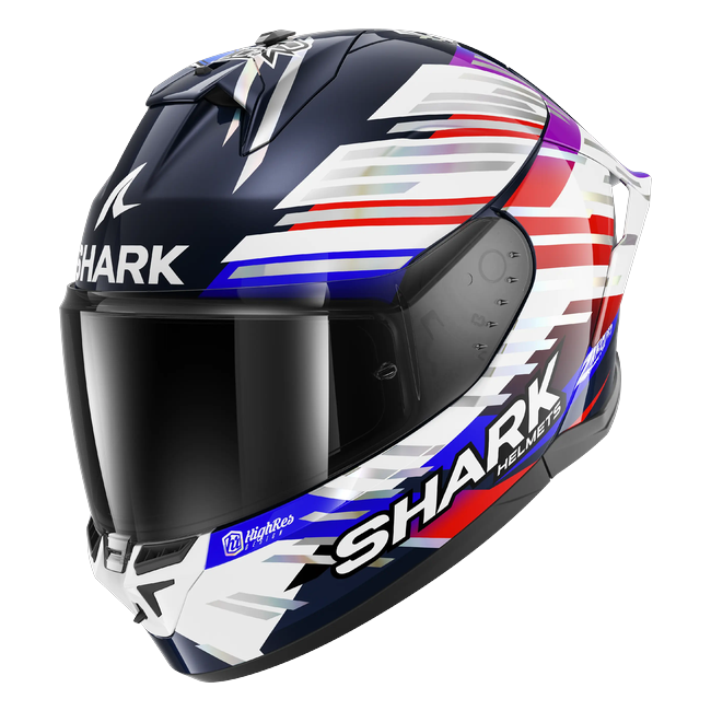 Shark Skwal Cup Johann Zarco GP de France 2026 Replica BUR HE6505 — Dreiviertelansicht von vorn