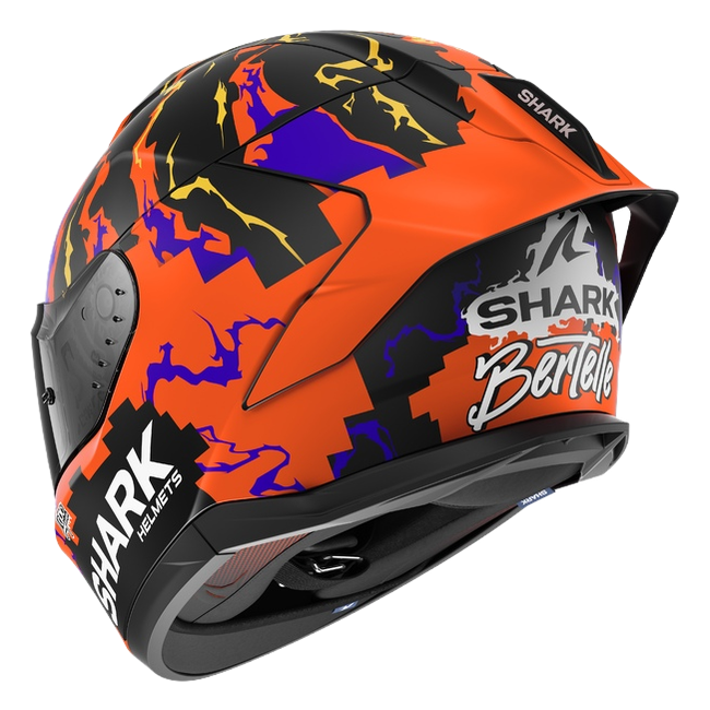 Shark Skwal Cup Helm Matteo Bertelle 2026 Replica KRY HE6536 — Dreiviertelansicht von hinten