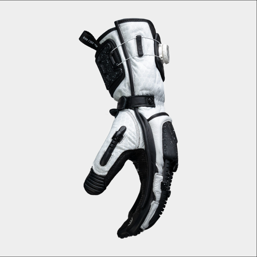 Knox Handroid MK5 racing kožne rukavice | Muške | Crno/Bijelo | 11769404101 