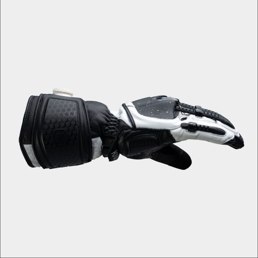 Knox Handroid MK5 racing kožne rukavice | Muške | Crno/Bijelo | 11769404101 