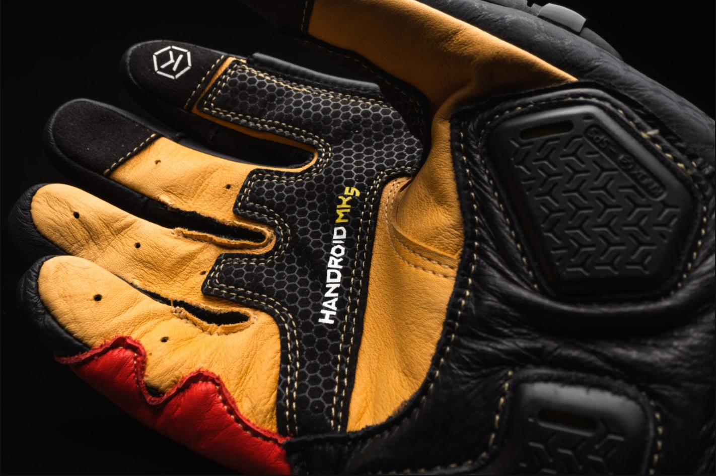 Knox Handroid MK5 racing kožne rukavice | Muške | Crvena | 11769404105 