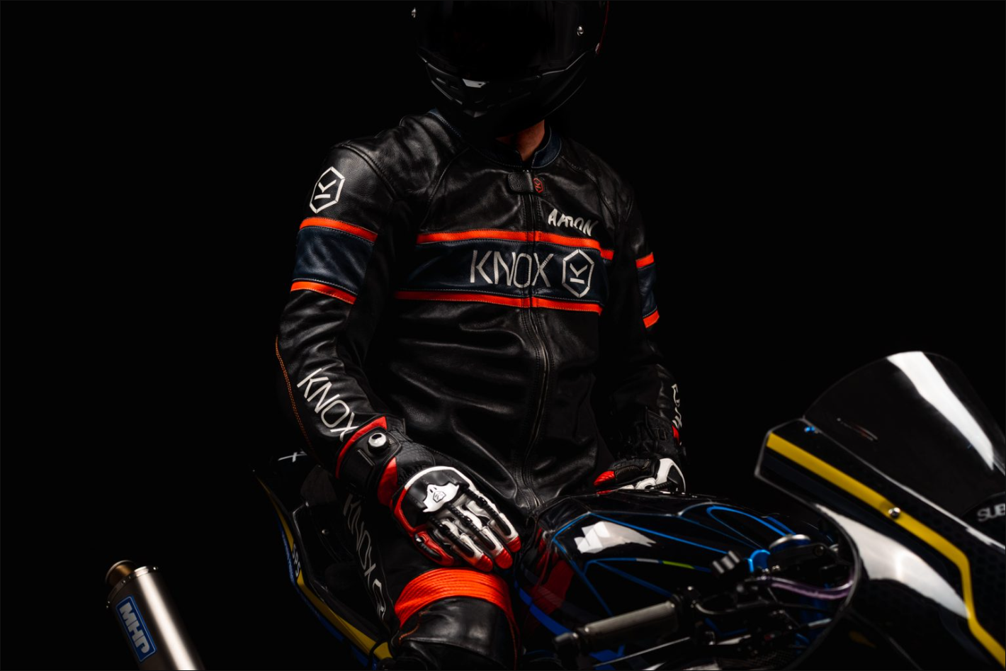 Knox Handroid MK5 racing kožne rukavice | Muške | Crvena | 11769404105 