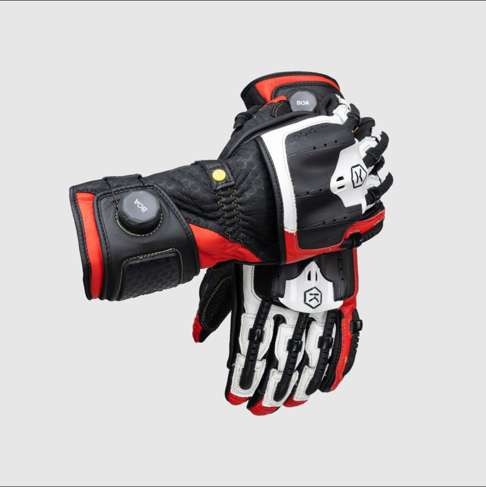 Knox Handroid MK5 racing kožne rukavice | Muške | Crvena | 11769404105 