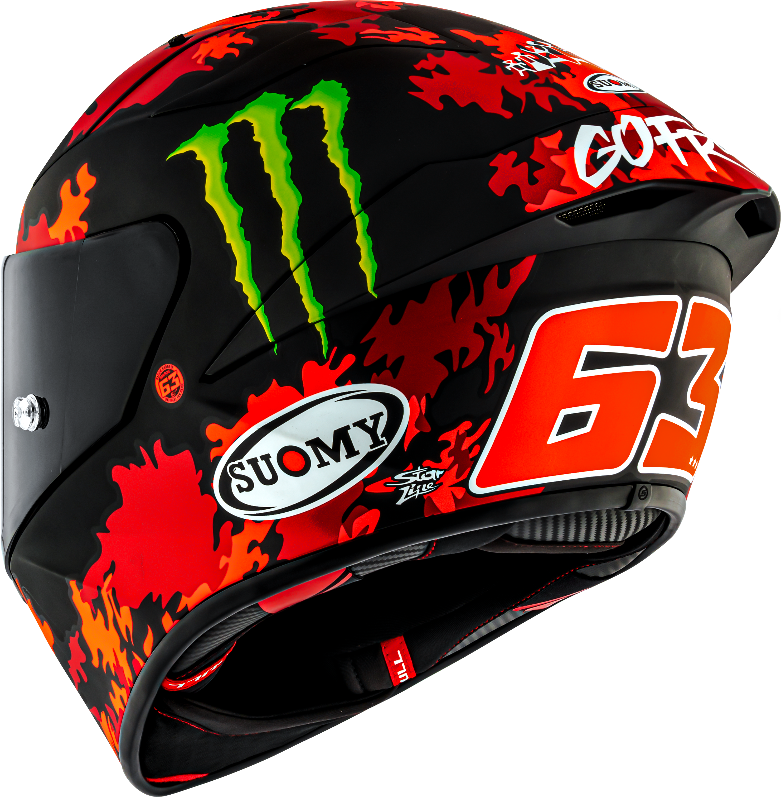 Suomy S1-XR GP kaciga Francesco Pecco Bagnaia Monster Replica 2025 K6SX0017 