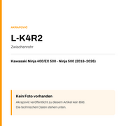 Akrapovic Zwischenrohr Kawasaki Ninja 400 / EX 500 - Ninja 500 (18-26) L-K4R2 — Platzhalter, kein Herstellerfoto verfügbar
