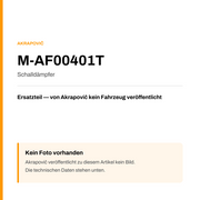 Akrapovic Schalldämpfer M-AF00401T — Platzhalter, kein Herstellerfoto verfügbar