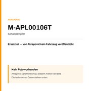 Akrapovic Schalldämpfer M-APL00106T — Platzhalter, kein Herstellerfoto verfügbar
