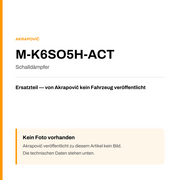 Akrapovic Schalldämpfer M-K6SO5H-ACT — Platzhalter, kein Herstellerfoto verfügbar