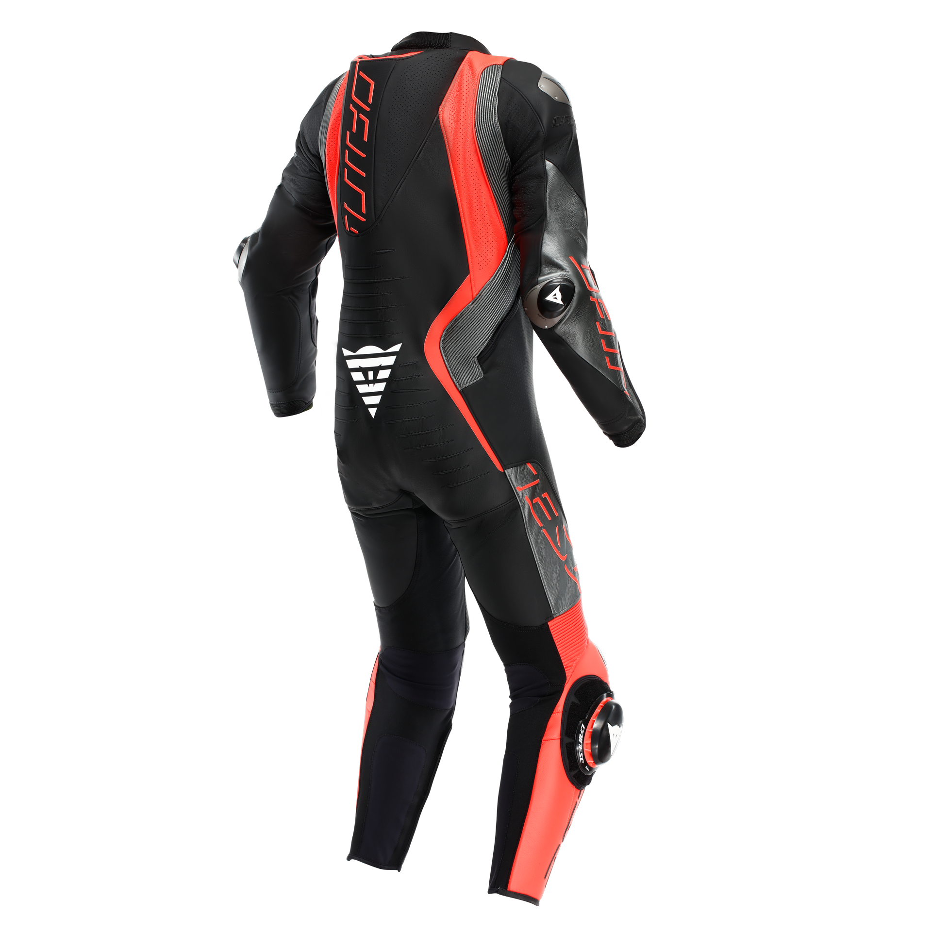 Dainese Audax D-ZIP kombinezon Kožno odijelo – Perforirani trkaći odijelo | Muški | Crna/Crvena 