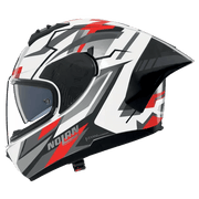 Nolan N60-6 Sport kaciga Corsa bijela / crna / crvena / metalni finiš 356 