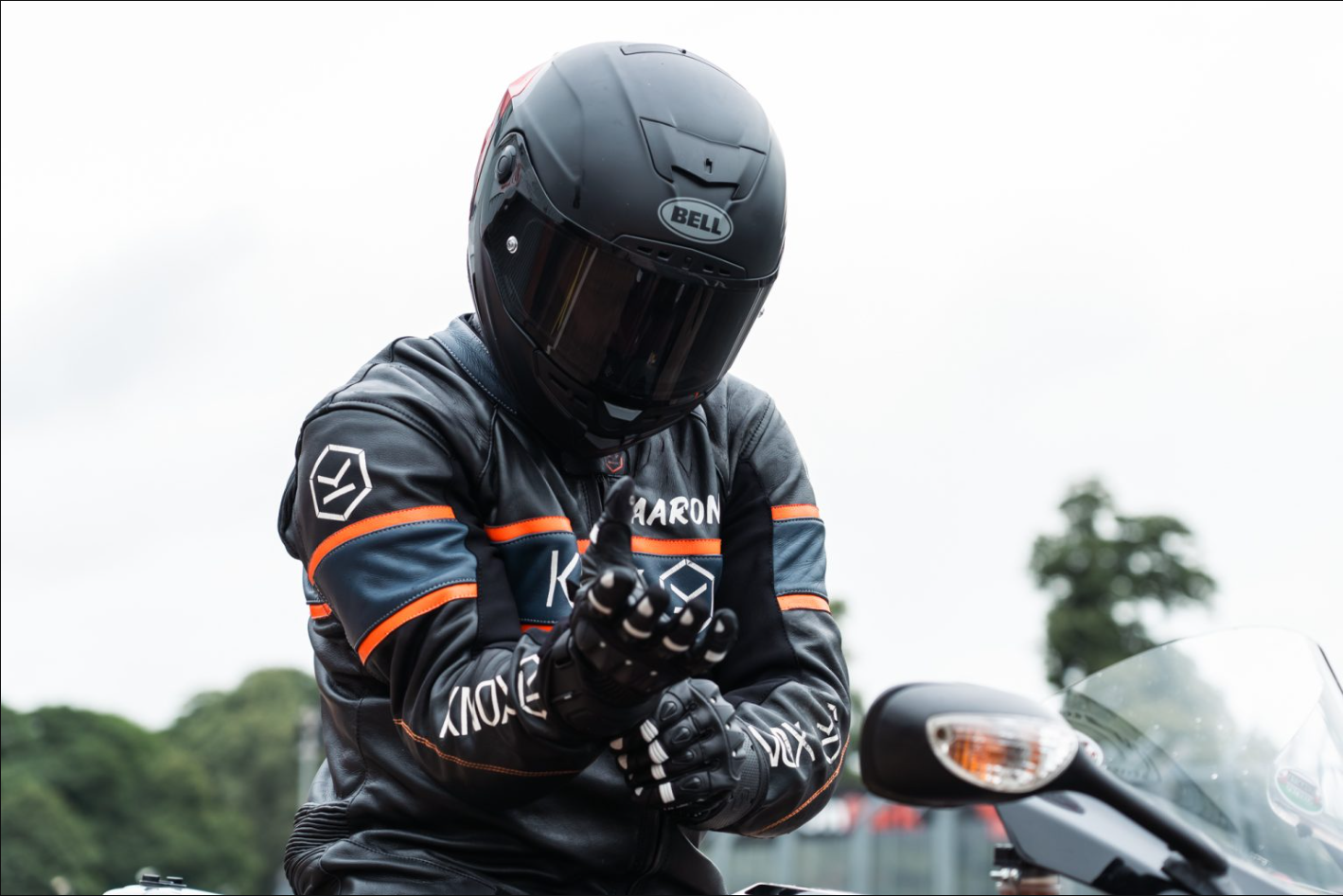 Knox Oulton MK2 Sport kožne rukavice | Muškarci | Crno/Bijelo | 1011352160050 