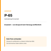 Akrapovic Zylinderkopf-Innenteil P-65 — Platzhalter, kein Herstellerfoto verfügbar