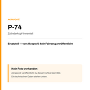 Akrapovic Zylinderkopf-Innenteil P-74 — Platzhalter, kein Herstellerfoto verfügbar