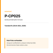 Akrapovic Geräuschdämpfer-Einsatz Yamaha R1 (19-26) P-CP025 — Platzhalter, kein Herstellerfoto verfügbar