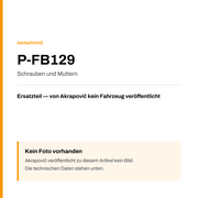 Akrapovic Schrauben und Muttern P-FB129 — Platzhalter, kein Herstellerfoto verfügbar
