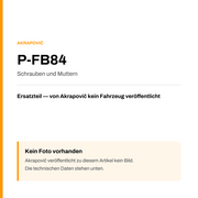 Akrapovic Schrauben und Muttern P-FB84 — Platzhalter, kein Herstellerfoto verfügbar