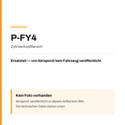 Akrapovic Zylinderkopfflansch P-FY4 — Platzhalter, kein Herstellerfoto verfügbar