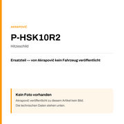 Akrapovic Hitzeschild P-HSK10R2 — Platzhalter, kein Herstellerfoto verfügbar