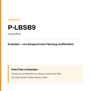 Akrapovic Auspuffteil P-LBSB9 — Platzhalter, kein Herstellerfoto verfügbar