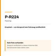 Akrapovic Passring P-R224 — Platzhalter, kein Herstellerfoto verfügbar