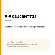 Akrapovic Hülsen-Kit P-RKS106HTT25 — Platzhalter, kein Herstellerfoto verfügbar