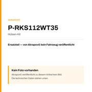 Akrapovic Hülsen-Kit P-RKS112WT35 — Platzhalter, kein Herstellerfoto verfügbar