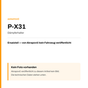 Akrapovic Dämpferhalter P-X31 — Platzhalter, kein Herstellerfoto verfügbar