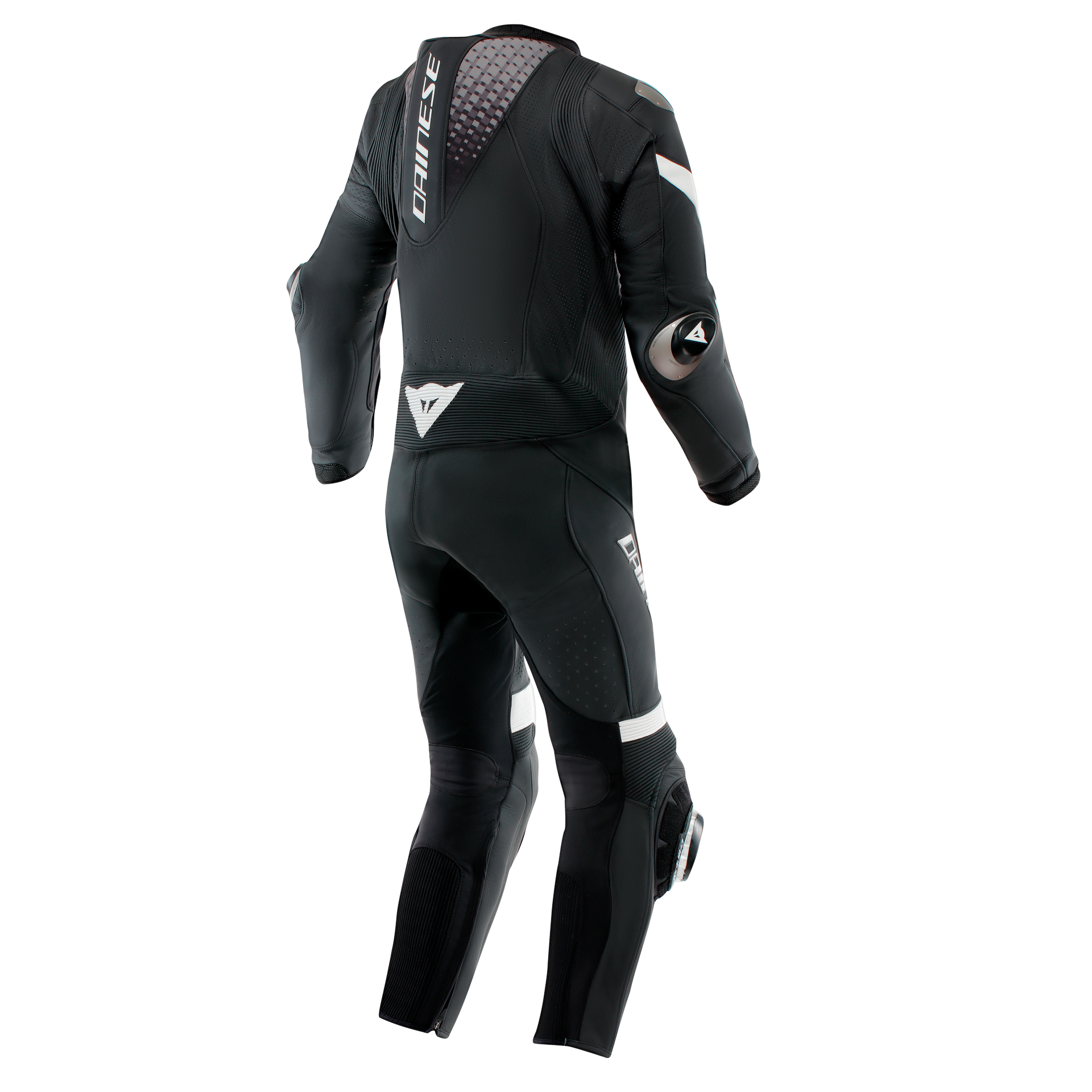 Dainese Laguna Seca 6 Kombinezon Kožno odijelo – Perforirani trkaći odijelo | Muški | Crno/Bijelo 