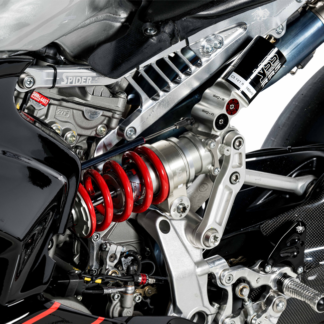 Aluminijski stražnji okvir WorldSSP Spider Racing Ducati Panigale V2 955 (20-24) 